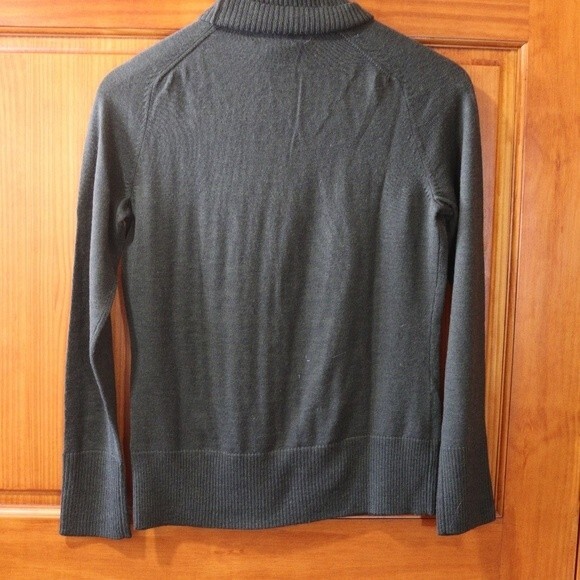 VICTOR ALFARO Vintage Gray Wool Turtleneck Sweater Long Sleeve Medium Designer - Picture 4 of 9